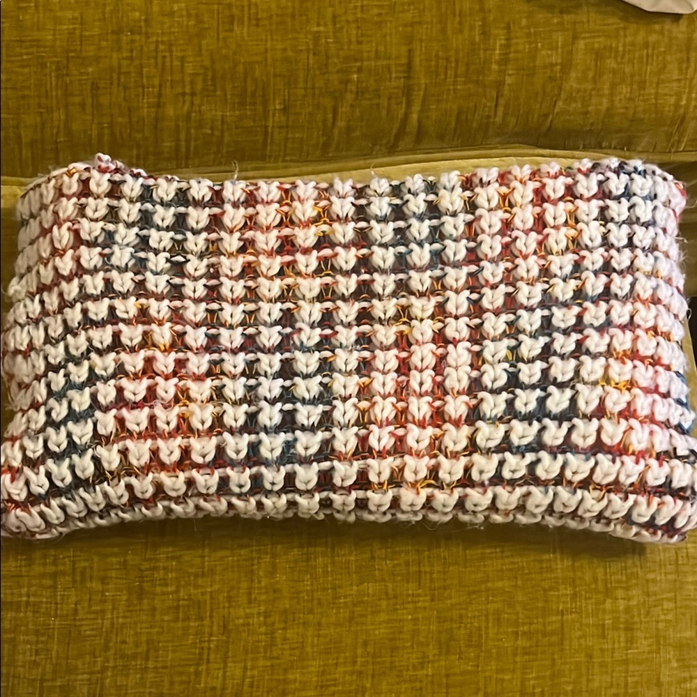 Multicolor Woven Clutch